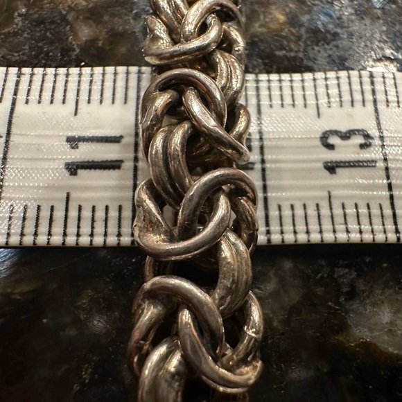 Milor Italy Vintage
Byzantine 17" Sterling Silver Necklace 34 Grams - Picture 4 of 10